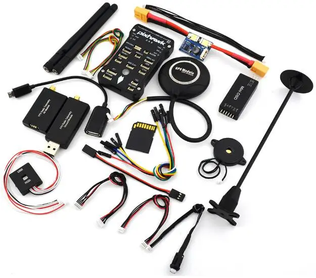 Контроллер полета Pixhawk PX4 PIX 2.4.8 32 бит + 433/915 Телеметрия M8N GPS Minim OSD PM