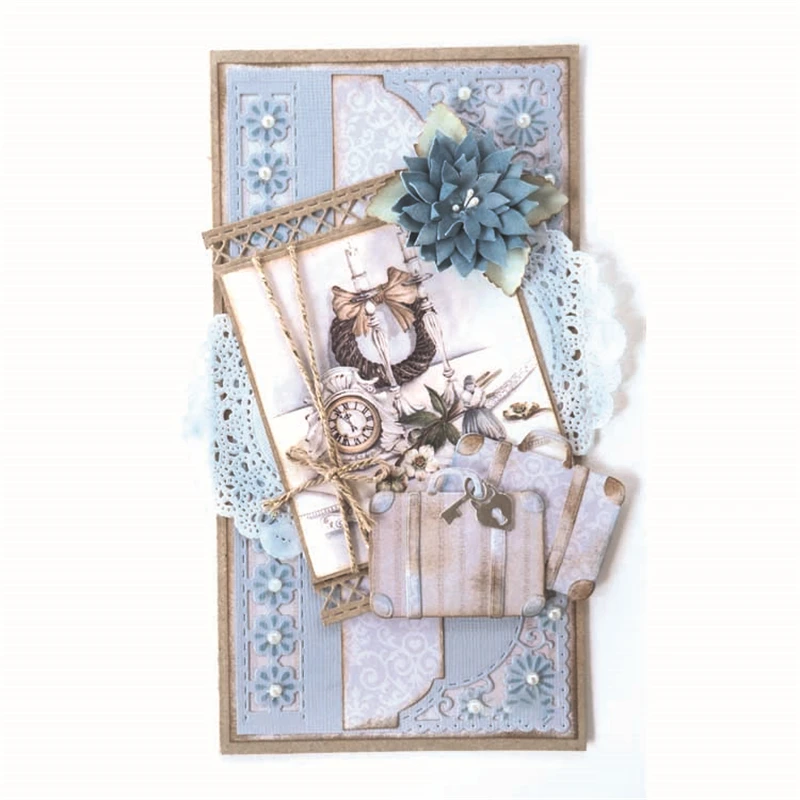 

Naifumodo Lace Strip Border Dies Metal Cutting Dies Scrapbooking Flower for Card Making DIY Album Decor Craft Stencil New 2019