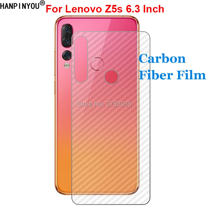 Прочная задняя пленка из углеродного волокна для Lenovo Z5s 6 3 дюйма с защитой экрана