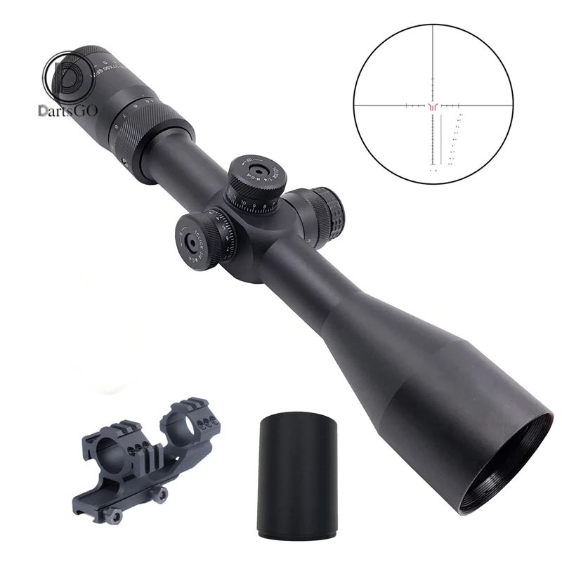 

DDartsGO 4.5-27x50 Long Range Accurate Sniper Scout Long Range Rifle Scopes Reticle with Scope Ring Mount Outdoor Hunting Sight