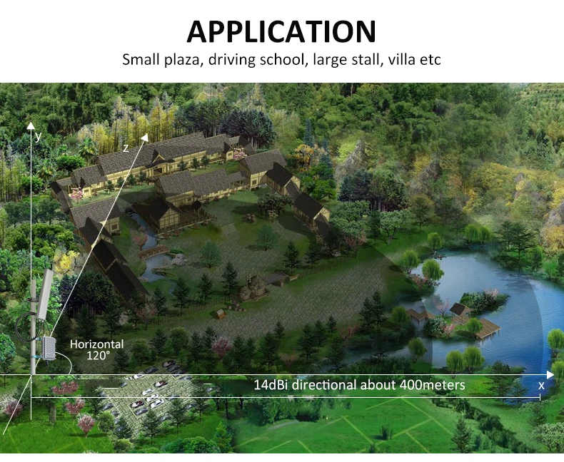 amplifier with wifi 802.11N Outdoor directional 400meters large-area wifi coverage router wireless waterproof access Point POE AP wifi signal booster 5ghz