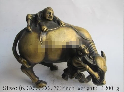 

The ancient bronze statue. Cow elder brother to ride cow discount 30%