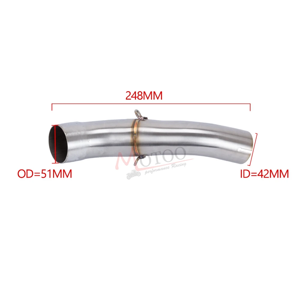 Выхлопная система мотоцикла без шнуровки на средней трубке глушитель для Honda CB 500 CB400 F/X CBR400R CBR500R 2013 слипоны