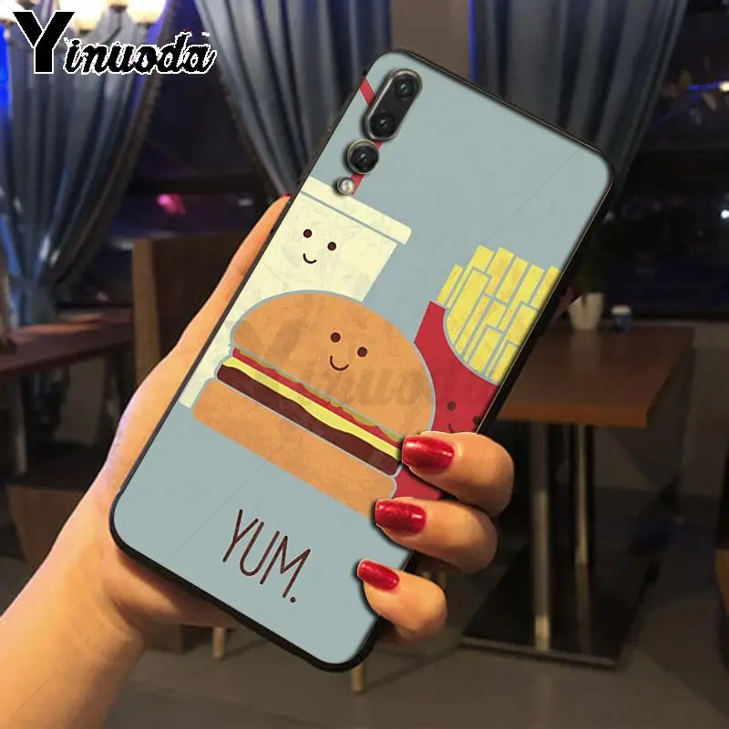 Cute food french fries burger pizza