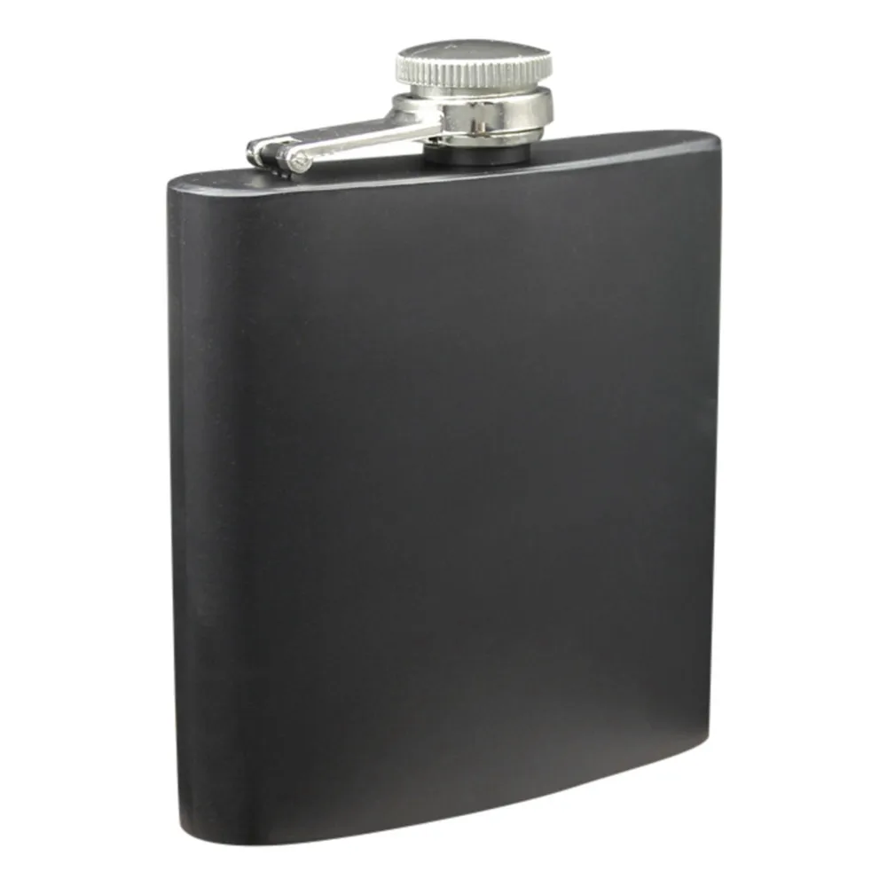 Stainless steel hip liquor whiskey alcohol flask cap 7 oz pocket wine bottZCCA