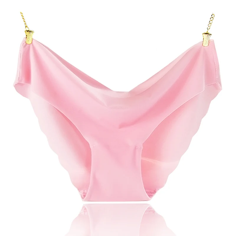pink ECMLN, модное женское Бесшовное ультра-тонкое нижнее белье, стринги, сексуальное женское белье, женские трусики, нижнее белье, трусы - Цвет: pink