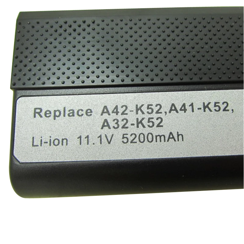 6cells battery for asus K52J K52F K52 A31-K52 A32-K52 A42-K52 A52F A52J A52JR A52JK K42F K42JB K42JR K42JV X52J bateria akku
