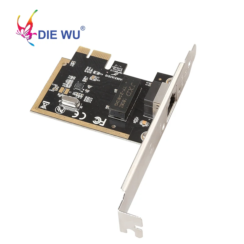 DIEWU PCI Express сетевая карта Realtek RT8111H сетевой адаптер 10/100/1000 Мбит/с настольный NIC