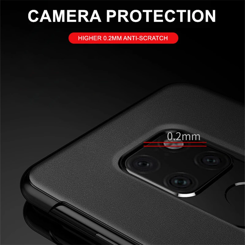 Кожаный чехол KEYSION с откидной крышкой для Huawei Mate 20 10 P30 P20 Pro P10 20X умный окошком