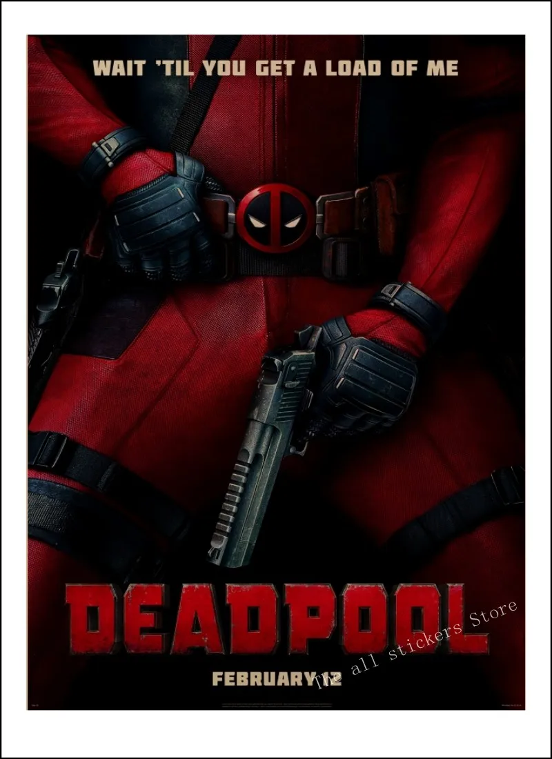 ВИНТАЖНЫЙ ПЛАКАТ marvel deadpool плакат настенные наклейки для детских комнат. Deadpool Marvel супергерой Ретро плакаты. Наклейки на стены. /807 - Цвет: 19