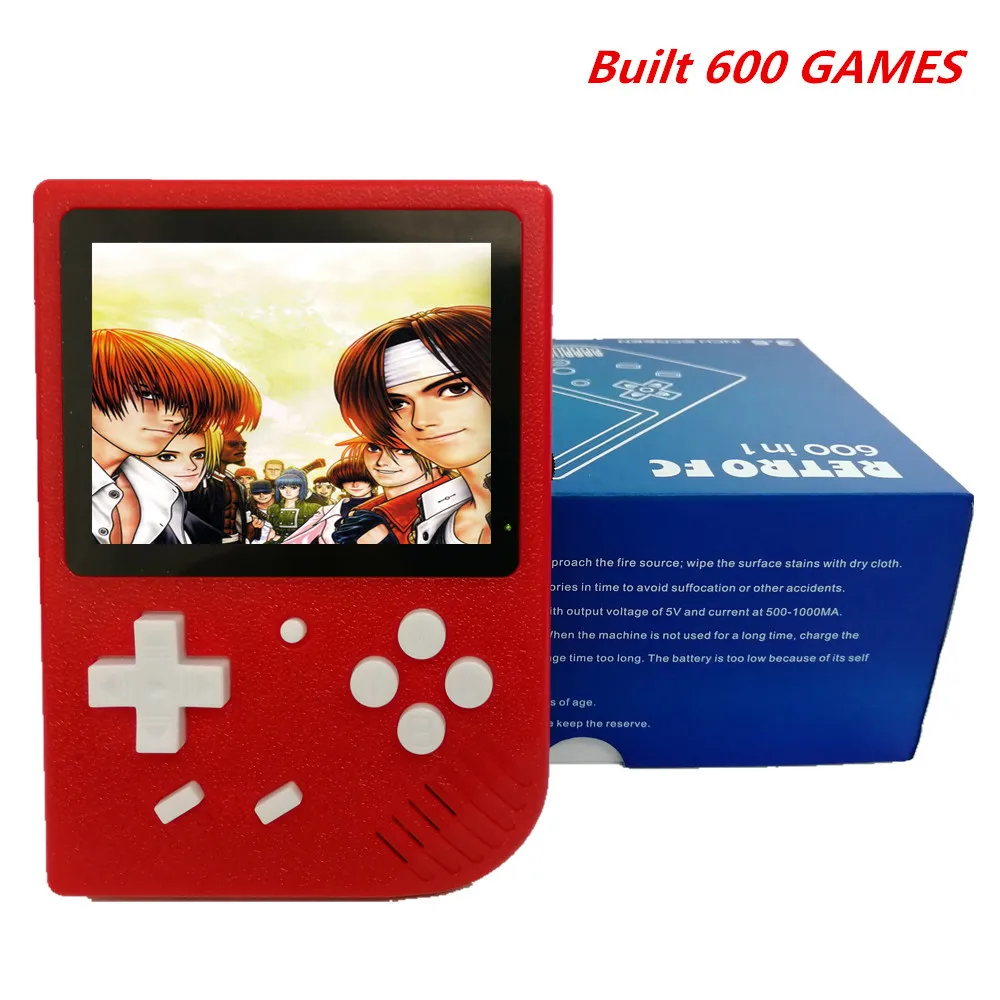 

Retro 3.5 inch Portable Handheld Game player Built-in 600 games Color LCD Game console best Gift for Child Nostalgic Player