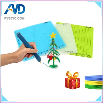 

Best Gift Multi-Purpose 3D Design Silicone Mat Basic Template + 10M PLA 3D Printer Pen Filament 1.75mm For 3D Printer Pens Hobby