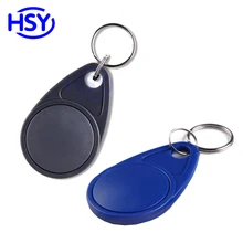 RFID 125 кГц брелок для бесконтактного управления EM ID Keytag 13,56 МГц СЧ 1к FM1108 брелок микросхемой чипом микропроцессорные карты доступа Управление брелоков ISO14443A маркер идентификационными