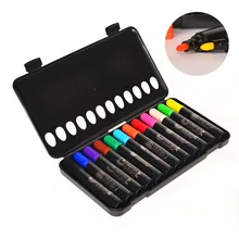 Simbalion 12 цветов фломастеры дети граффити живопись ручка наконечник ученическая раскраска нетоксичный Канцелярский набор