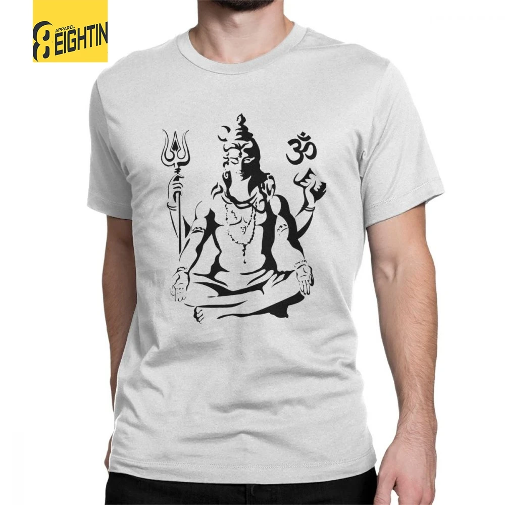 

Lord Shiva Sketch T-Shirts Men Short Sleeve Stylish Tee Shirt Crewneck Cotton Clothes Travel T Shirt