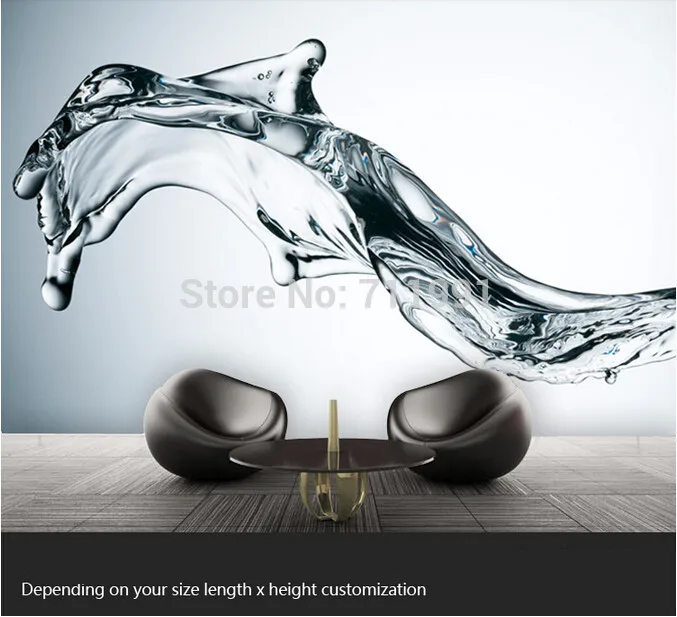 Бесплатная доставка на заказ Современная гостиная диван 3D спальня со стенной