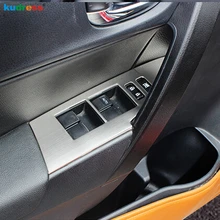 Для Toyota Corolla ABS матовые аксессуары для автомобиля Стайлинг Боковая дверь переключатель окна управление подъемная крышка литье планки LHD