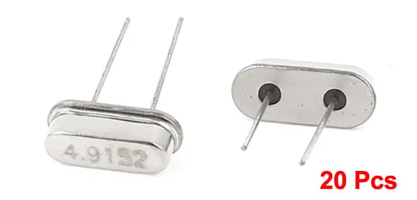 20 Pcs HC-49S Package Type 4.9152MHZ 4.9152M Frequency Crystal Oscillator