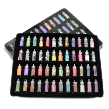 

24 Bottle Mix Powder Strip Beads Clay Polymer Fruit Nail Alloy Modeling UV Resin Epoxy Mold DIY Jewelry Filling For DIY Jewelry