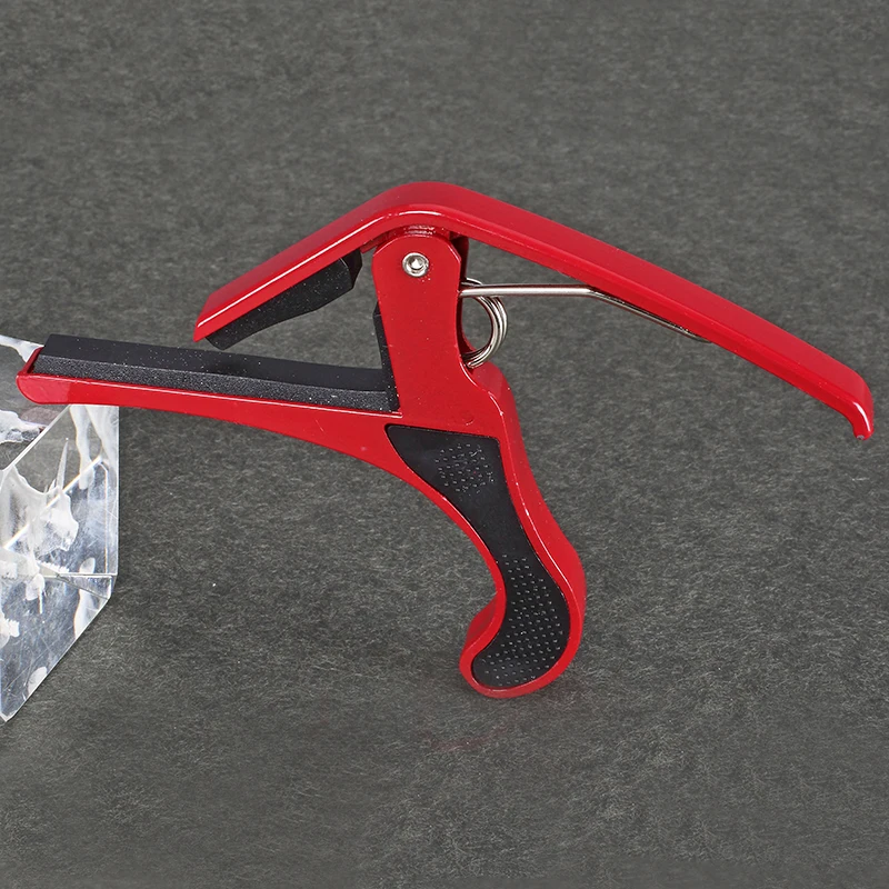 

2016 New Guitar Capo Acoustic Electric Guitar Bass Ukulele Good Partner Tune Key Trigger Clamp High Quality Red Freeshipping003
