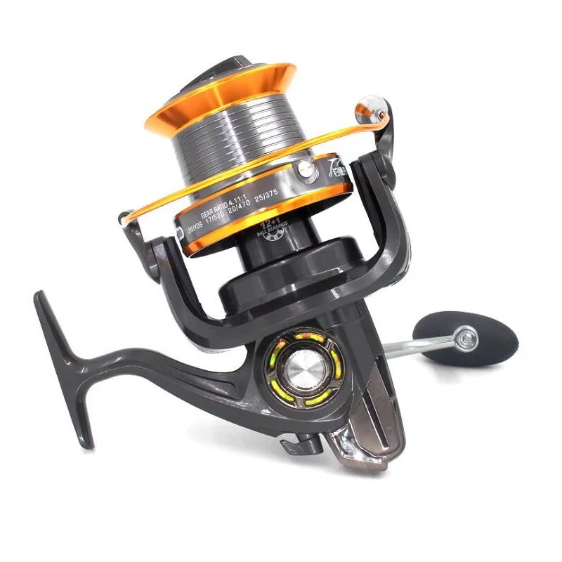 

13 Ball Bearings Fishing Reel 5000-9000 Big Trolling Sea Fishing Wheel Feeder Carp 5.2:1 Spinning Reel Fishing Coils