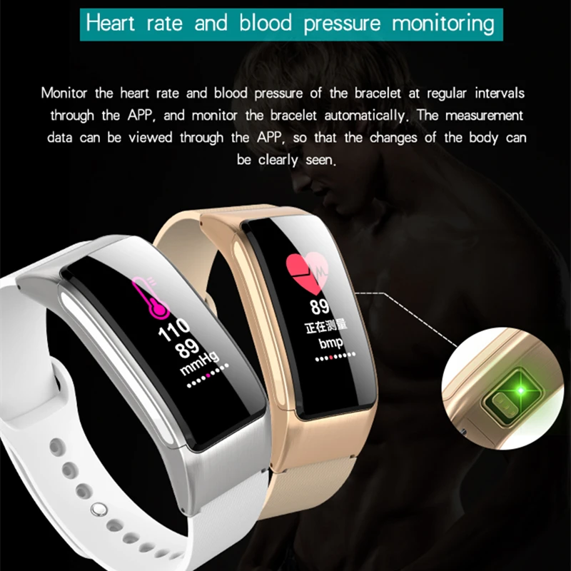 

Top Smart Bracelet B31 Bluetooth Headset Talk Smart band Wristwatch Band Music Control Pedometer Sleep Monitor Smartband Watch