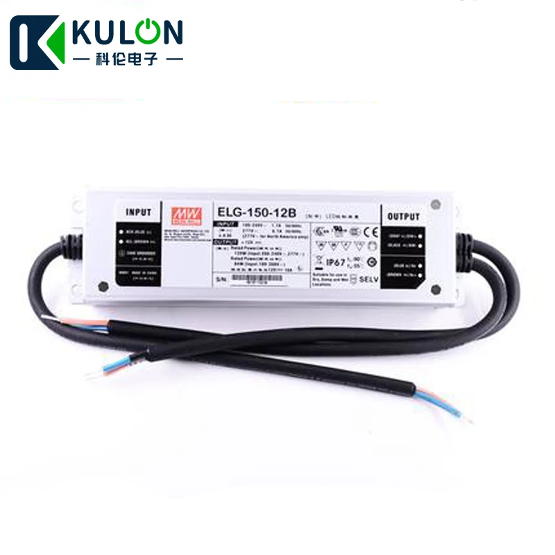 Оригинальный источник питания Meanwell ELG 150 12B 120 Вт 10A 12 В с регулируемой яркостью