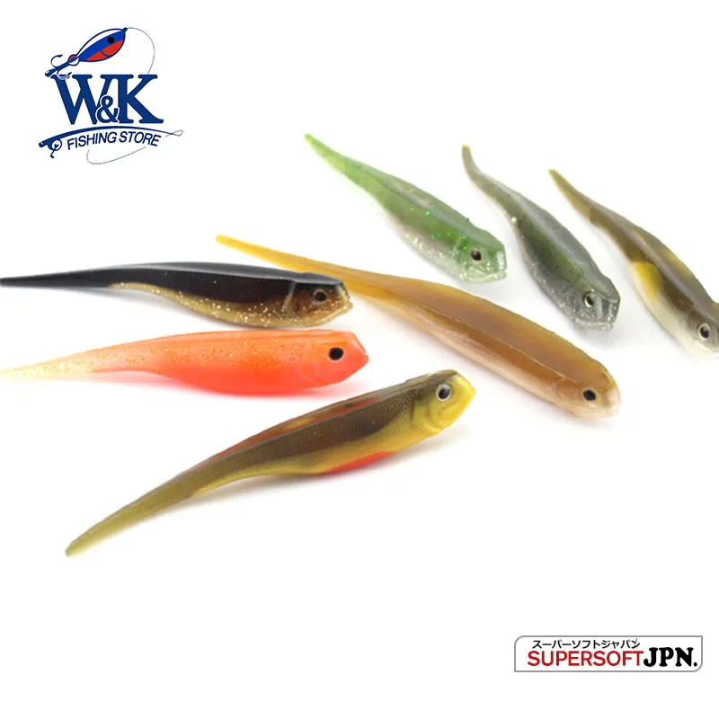 

5.1" Pin Tail Baits Darting Style Soft Lure 13 cm Pescar Baitfish Feeder for Walleye Zander Bass Flatfish 4pcs/pk Fishing lures