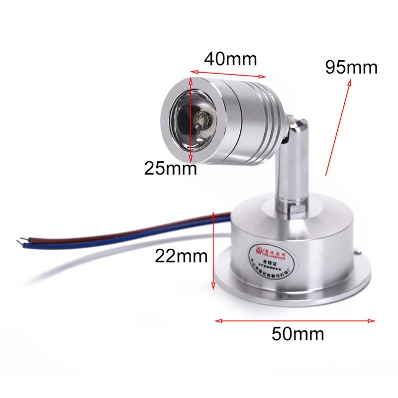 1 шт Мини светодиодный потолочное освещение 1 W светодиодный прожекторы AC85-265V Белый/Warmwhite освещение лампы для кабинета для прилавка витрина