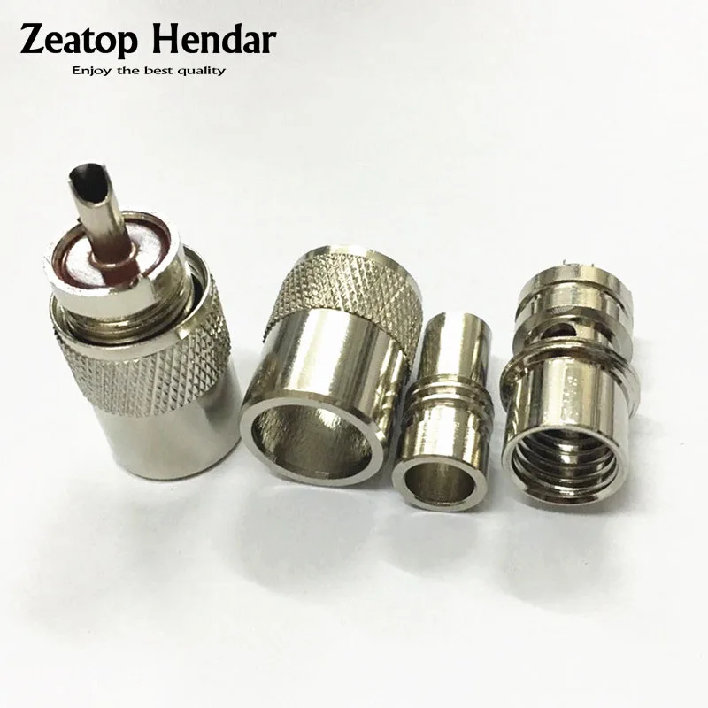 10Pcs High Quality Brass UHF PL 259 Male Solder RF Connector Plug For
