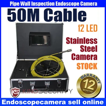 

50M Snake Under Water Sewer Drain Pipe Wall Inspection Camera