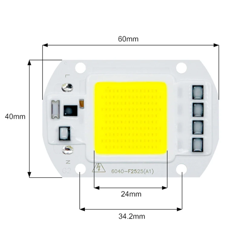 KARWEN 110V 220V COB Чип для светодиодной лампы, 20 Вт, 30 Вт, 50 Вт, ручная сборка умная ИС(интеграционная схема) нет необходимости в драйвере Вход для DIY светодиодный прожектор светильник Точечный светильник чип