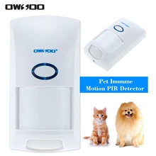 Беспроводной 433 МГц PIR датчик сигнализации 25 кг Pet Immune Motion PIR Датчик инфракрасный детектор для домашняя система охранной сигнализации