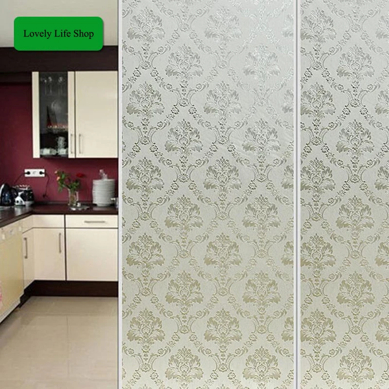 European Style Static Window Film Stained Sliding door Window Glass