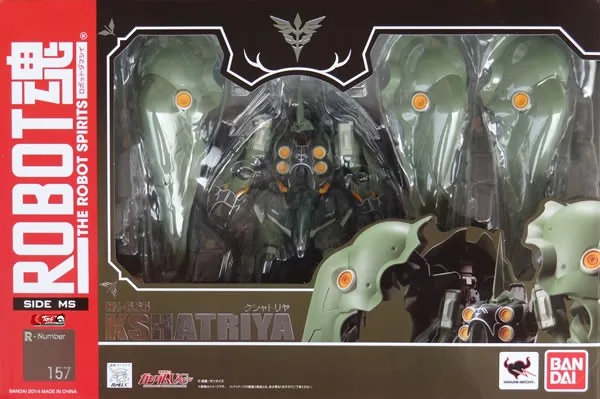 Оригинальный Bandai 100% Tamashii Наций Робот Духи фигурку № 157-Kshatriya от "Мобильный костюм Gundam Единорог"