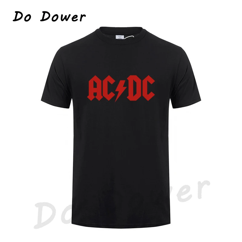 Новинка, Camisetas AC/DC Band Rock, Мужская футболка с графическим принтом Acdc, Повседневная футболка с круглым вырезом, хип-хоп, короткий рукав, хлопковый топ - Цвет: Black 4