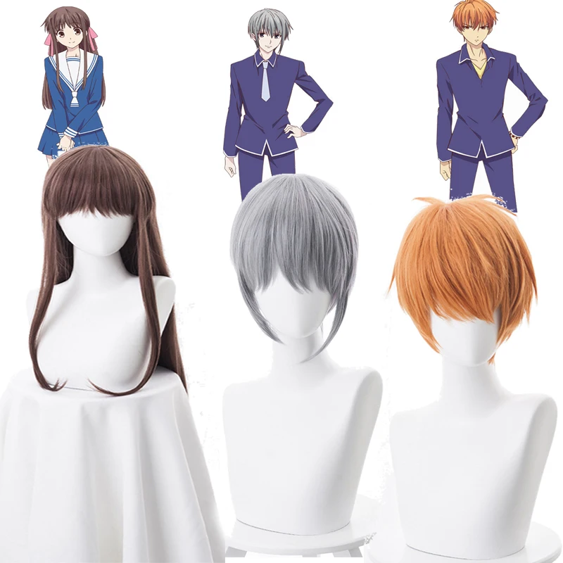 Японское аниме корзина с фруктами Tohru Honda Souma Yuki Soma Kyo косплей костюм парик для