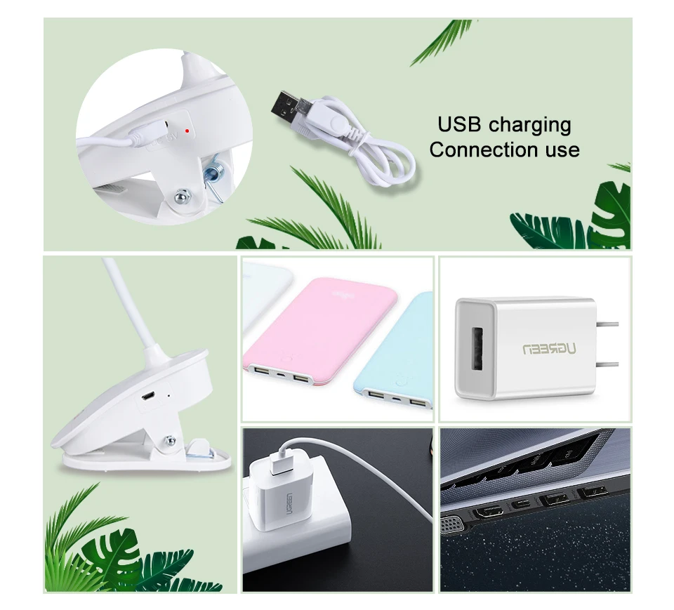 EeeToo USB Rechargeable LED Night Light for Children Desk Lamp Eye Protection LED Table Lamp with 18650 Battery Clip Night Lamp (11)