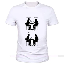 Funny Geeks Dating Manga Printed T-Shirt Science geek design t shirts The Big Bang men/Women Brand cartoon T-shirt 59-16#