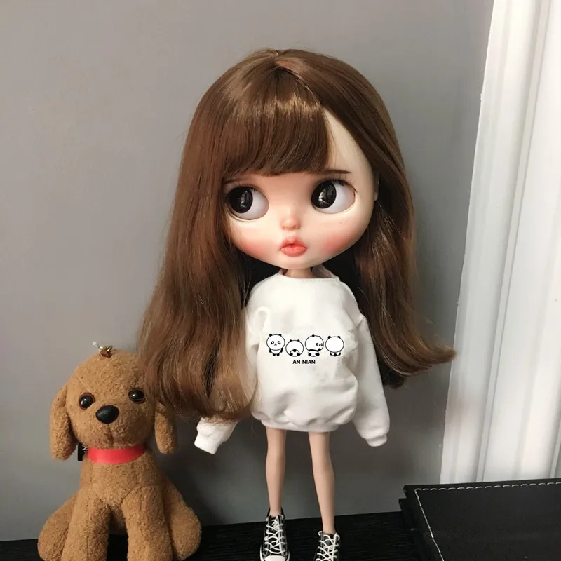 Новая одежда blyth doll 30 см Повседневная Милая толстовка с пандами одежда для Blyth pullip 1/6 модные кукольные аксессуары для Барби