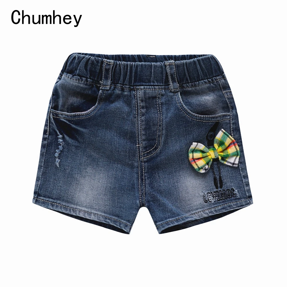 

Chumhey 6M-3T Baby Jeans Shorts Summer Infant Girls Cute Bow Short Pants Soft Denim Babe Shorts Kids Clothes Toldder Clothing