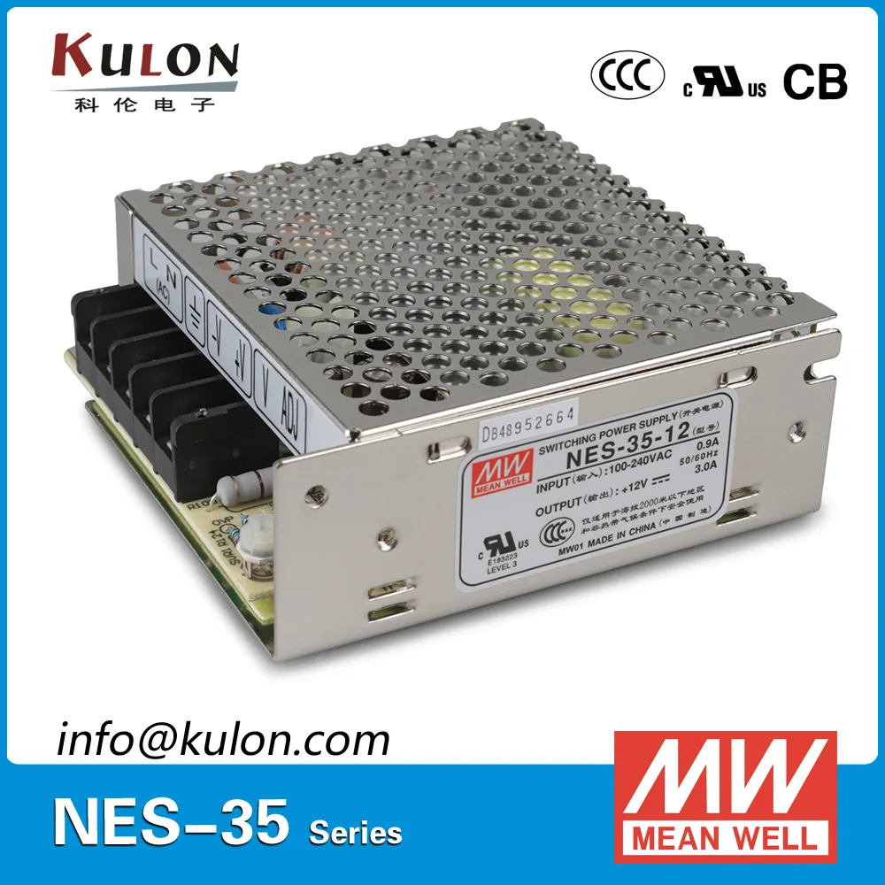 MW 5V AC//DC PSU Single Output Switching Power Supply Mean Well NES-35-5 35W