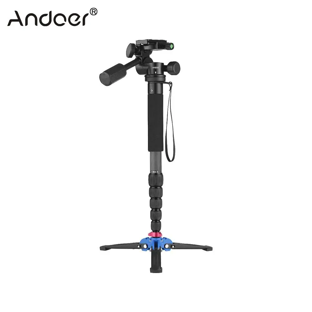 Andoer Aluminum Alloy 6 Section Portable Monopod for Canon Nikon Sony