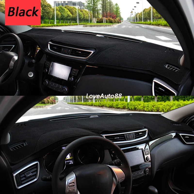 

Left Right Hand Drive Dashboard Cover Mat Sun Shade Cushion Pad Protector Carpet Trim For Nissan Qashqai J11 2016 2017 2018 2019