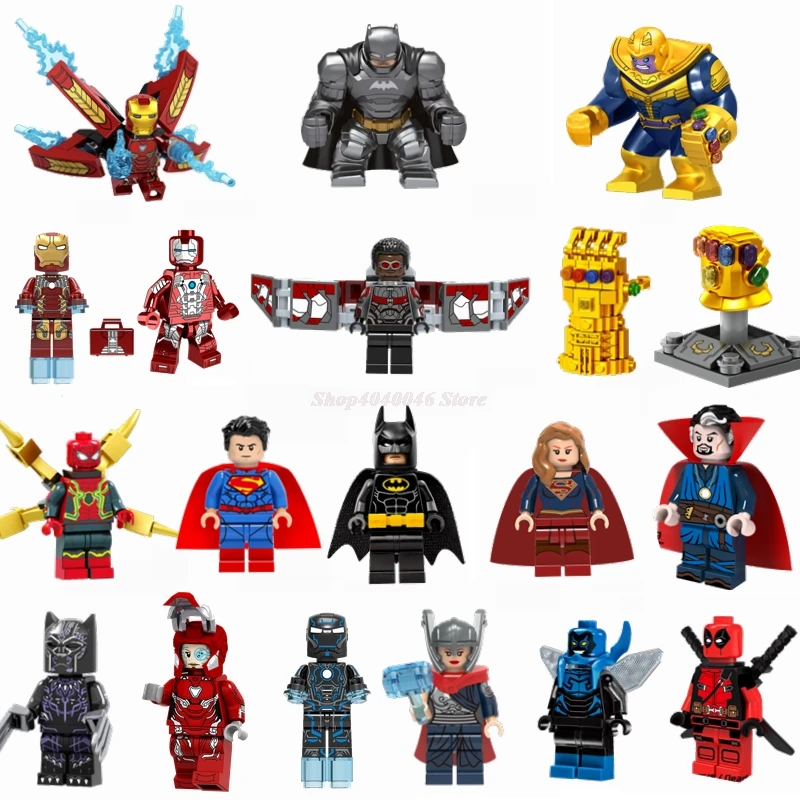 

Marvel Movies Figures Avengers LegoING Iron Man Batman Compatible Avengers Endgame Building Block Toy for Child Model Kids Toy