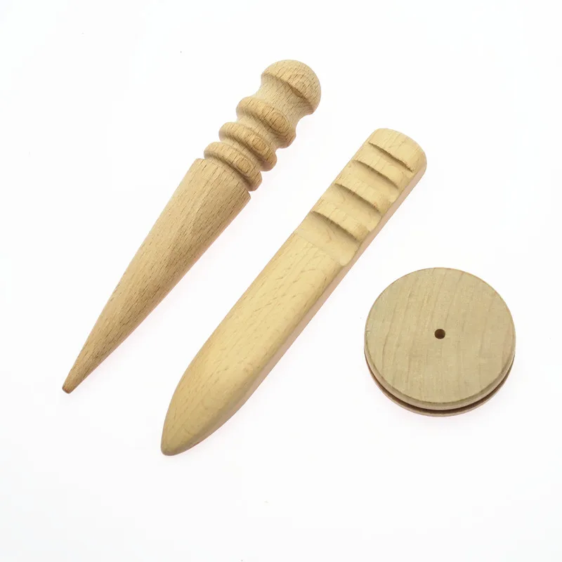 FREE SHIPPING high quality polished round wooden rod leather edge