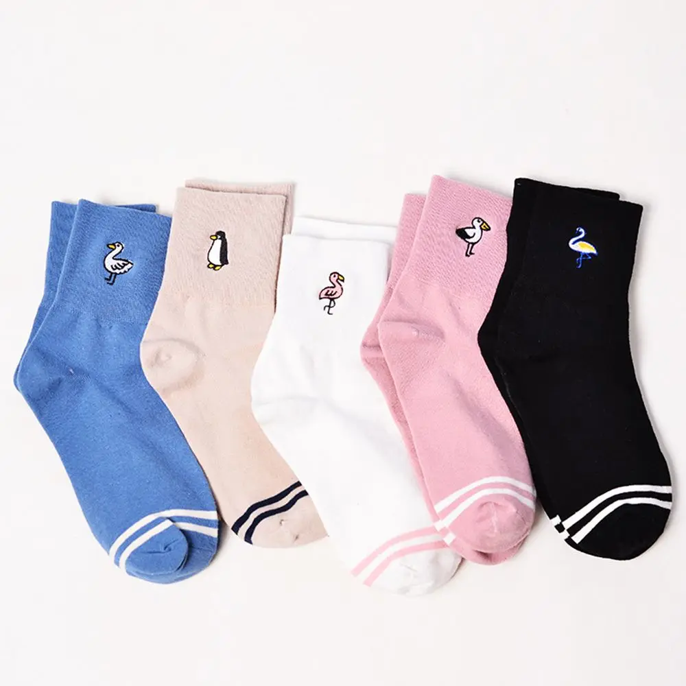 

New Arrival Funny Duck Patterned Women Socks Ankle Solid Casual Cartoon Animal Summer Socks For Female Customized Funny Socks
