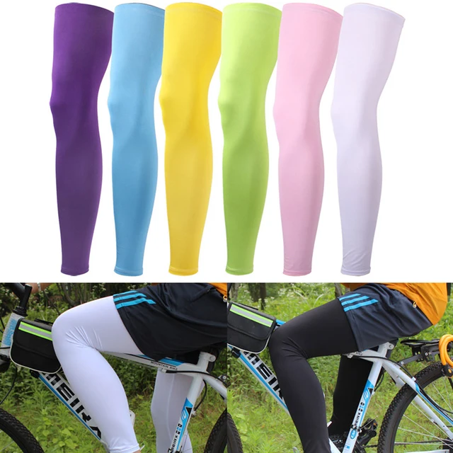 1Pair Compression Leg Sleeves for Men Women Full Length Stretch Long