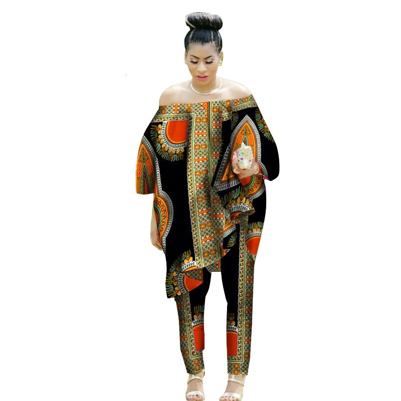 2017-African-Women-2-Piece-Set-Dashiki-Cotton-Print-Wax-Crop-Top-and-Skirt-Set-Good(8)