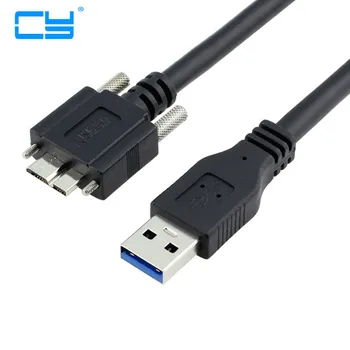 

100cm/3FT Superior quality USB 3.0 A type Cable Male to Micro USB 3.0 B Male with Mount Panel Screws for Hard Disk Mobile Phone